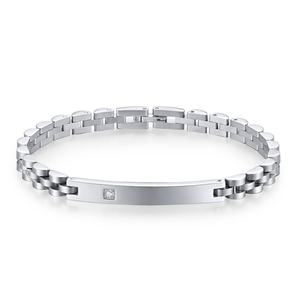 Bracelet en acier inoxydable personnalisé en gros avec logo gravé, nouveau design 2024 - Product Image 3