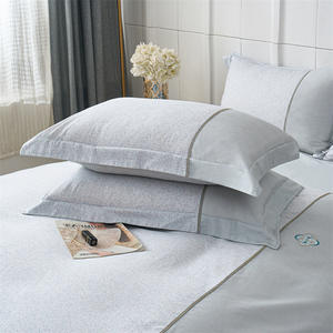 Juego de Ropa de Cama de Lujo Duoximeimiankang 100% Algodón, Color Sólido, 133x72 Hilos, Teñido Reactivo, Estilo Sábana para Uso Doméstico - Product Image 4