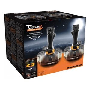 Joystick Simulador de Vuelo T 16000M Fcs Space Sim Duo, Palancas de Vuelo Negras y Naranjas 2960815 - Product Image 2