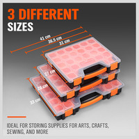 Boîte de rangement multifonctionnelle en plastique PP pour pièces de quincaillerie, organiseur de vis, boîte à outils d'assortiment