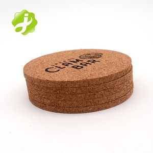 Posavasos de <span class=keywords><strong>corcho</strong></span> en blanco con impresión absorbente redonda para bebidas esteras de madera 100% posavasos de granja a granel de <span class=keywords><strong>corcho</strong></span> Natural Conjunto personalizado - Product Image 1