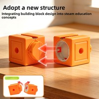 Ensemble de blocs de construction magnétiques assemblés avec voie de train 3D, train électrique anti-gravité DIT, jouet éducatif pour enfants