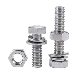 น็อตหัวหกเหลี่ยมสแตนเลสพร้อมแหวนรอง คลาส <span class=keywords><strong>8</strong></span> เกลียว UNF 1 ตัว - Product Image 6