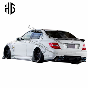 Per <span class=keywords><strong>2014</strong></span> <span class=keywords><strong>Mercedes</strong></span> classe <span class=keywords><strong>C</strong></span> W204 C63 LB stile auto paraurti anteriore posteriore ampio Bodykit per W204 coupé berlina Wide Body Kit - Product Image 4