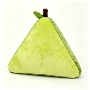 Almohada de peluche de aguacate personalizable, cojín de rebanada de aguacate triangular, almohada decorativa de peluche de fruta verde. - Product Image 1