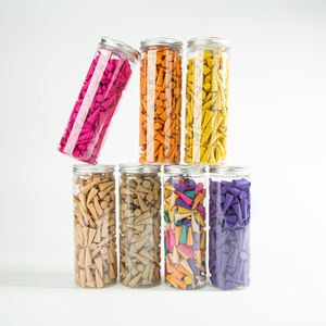 Vente en gros de parfums naturels mélangés bois de santal lavande <span class=keywords><strong>jasmin</strong></span> osmanthus armoise rose 200 cônes/sac cônes d'encens à refoulement - Product Image 1