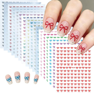 Pegatinas para <span class=keywords><strong>uñas</strong></span> con lazo <span class=keywords><strong>de</strong></span> varios estilos y colores, autoadhesivas, impermeables, duraderas, calcomanías <span class=keywords><strong>de</strong></span> moda para <span class=keywords><strong>uñas</strong></span> para un aspecto <span class=keywords><strong>de</strong></span> manicura elegante - Product Image 2