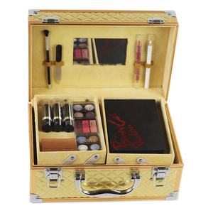 <span class=keywords><strong>Valise</strong></span> de maquillage Golden <span class=keywords><strong>Vanity</strong></span> à la mode <span class=keywords><strong>valise</strong></span> cosmétique de voyage avec miroir pour les essentiels de beauté en déplacement - Product Image 3