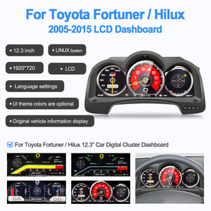 หน้าจอแสดงผล Navihua ขนาด 12.3 นิ้ว สำหรับ Toyota Hilux Fortuner ปี 2005-2015 จอ LCD แดชบอร์ด รองรับ Carplay ชุดหน้าปัดดิจิตอล - Product Image 4