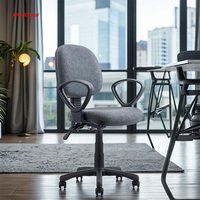 Chaise de bureau pivotante à dossier bas en tissu maillé réglable pour le bureau à domicile et les cadres – Offre spéciale