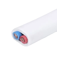 Câble à conducteur en cuivre à double cœur gainé de PVC, fil électrique rond isolé pour le câblage