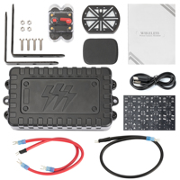 Panneau d'interrupteur de commande sans fil intégré 8 gangs, Circuit 80a, DC 12-24V, système d'interrupteur d'alimentation avec Led verte pour voiture