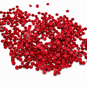 Strass thermocollant à dos plat, écologique, couleur Rouge Cerise Siam Clair, pour la Saint-Valentin, l'amour et la passion, <span class=keywords><strong>en</strong></span> forme de cœur, avec échantillon rapide - Product Image 3