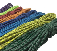Cordon tressé réfléchissant haute résistance et léger de 5 mm avec 24/32/48 brins en nylon durable pour tentes et camping