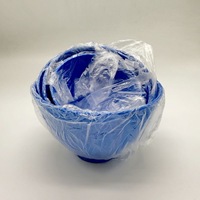Bol de mélange en silicone antiadhésif et facile à nettoyer pour matériaux d'empreinte en plâtre de gypse, vente en gros pour grossistes et distributeurs