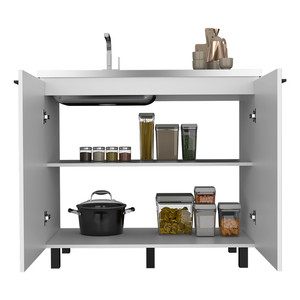 Mobiletto sottolavabo Utility, Burwood, Bianco - Product Image 5