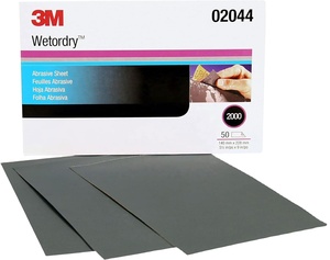 3M401Q Papel de lija húmedo o seco 1000-2500 Papel de lija de grano abrasivo 401Q 3M Papel de lija seco de arena húmeda - Product Image 3