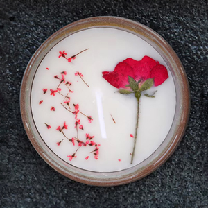 Vela de incienso de aromaterapia ecológica hecha a mano al por mayor con flores secas, tarro de cerámica de cera de soja para bares de Bodas de Navidad - Product Image 4