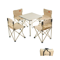 Table de cuisine de camping portable, pliable, en aluminium, pour extérieur, avec organisateur de rangement