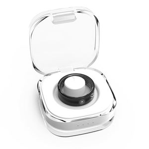 CITICITY 450mAh Magnetic Smart Ring Charging Box Type C Acrylic Charger <b>LED</b> Indicator 5V 0.02A Input Support 15-20 Charges - Product Image 2