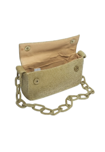 Sacs à main pour femmes en perles de mode estivale de luxe, faits à la main, tissés, broderie artisanale, sacs bandoulière avec fermeture à chaîne, OEM ODM en gros - Product Image 3