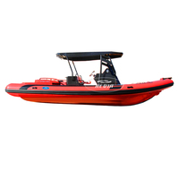 Luxe 7 mètres RHIB SP700 V profond bateau à côtes gonflable Orca coque en aluminium 12 personnes pêche sport moteur hors-bord inclus nouveau