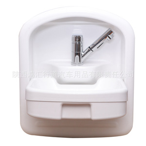 Rv <b>Sink</b> Built In Acrylic Folding Washbasin With Pull Out Faucet Bathroom Foldable Basin For <b>Caravan</b> Travel Trailer - Product Image 3