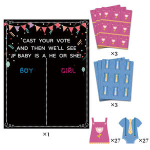 ملصق لعبة الكشف عن جنس الطفل للأطفال ملصق لعبة بين الجنسين التصويت الإبداعية مستلزمات الحفلات - Product Image 2