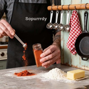 Biểu Tượng Tùy Chỉnh Thép Không Gỉ Đo Cup & Spoon Set Cao Cấp Stackable Muỗng Thìa Đo Cup & Spoon Set Bộ Đồ Ăn - Product Image 3