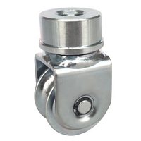 Rueda de Rodamiento Inferior Universal de Acero Galvanizado para Sistema de Deslizamiento, Polea para Puerta de Entrada, Valla