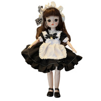 Vêtements de poupée BJD de style Mori Lolita, 6 pouces (30 cm), ensemble décontracté automne/hiver, tissu 14+