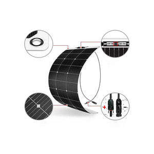 Zxd <span class=keywords><strong>PV</strong></span> <span class=keywords><strong>150W</strong></span> có thể gập lại linh hoạt bảng điều khiển năng lượng mặt trời Silicon đơn tinh thể 100W 200W hệ thống điện 12V 24V - Product Image 2