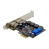 Carte d'extension interne Gigabit Ethernet PCIe X1 NEC720201 à 4 ports USB 3.0 1 Gbit/s pour serveur, PC de bureau, Windows