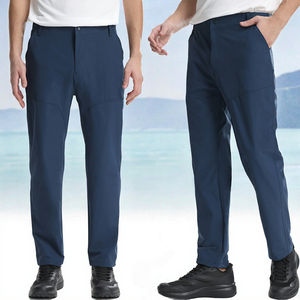 Pantalones holgados informales transpirables de secado rápido para hombre, pantalones deportivos con cintura elástica al aire libre, personalizados, venta al por mayor, D-62350 - Product Image 3