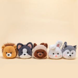 ぽっちゃり顔ソフトコットン動物ぬいぐるみシャム猫人形かわいいぽっちゃりぬいぐるみ - Product Image 2