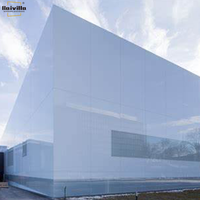 Mur-rideau en verre à cadre caché en aluminium, prix d'usine