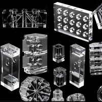 OEM personnalisé plexiglas traitement découpe laser bloc acrylique gravure cnc tournage et fraisage pièces de haute précision