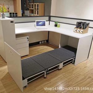 Lit pliant Myb avec dossier 190x70cm, cadre en aluminium gris, lit Murphy pliable pour bureau, école, design moderne - Product Image 5