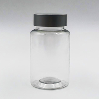 Bouteilles de pilules à large ouverture en PET de qualité alimentaire écologique de 100ml avec bouchon de sécurité pour enfant Emballage de bouteille de capsule Pot à l'épreuve des enfants