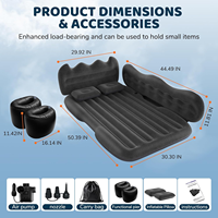 Matelas Gonflable Multifonctionnel Moderne pour Voiture, SUV, Voyage, Camping, Plage, Maison et Mobilier d'Extérieur