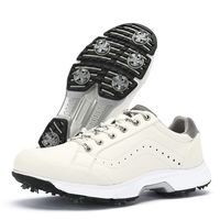 Chaussures de golf antidérapantes pour hommes, grandes tailles 39-49, semelle extérieure en caoutchouc naturel, tige en PU artificiel, printemps automne