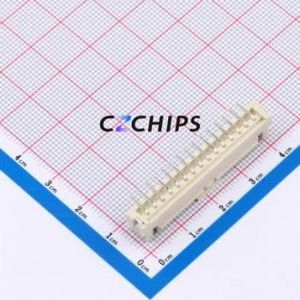 BX-HA2.54-15PLT Wire-to-Board Pin Header SMD,P=2.5mm Connector 1x15P 2.5mm Vertical Mount XHB - Product Image 2