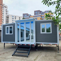 Maison préfabriquée mobile extensible en conteneur, mini-maison de 200 pieds carrés, 400 pieds carrés, 600 pieds carrés, 800 pieds carrés, personnalisable, 1 à 8 chambres en option