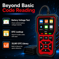 Outil de diagnostic OBD2 V539, modes OBDII complets, lecteur de code moteur de voiture, flux de données en temps réel, test de tension de batterie, scanner DTC, outil de réparation