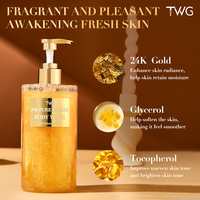 Gel Douche Corps TWG OEM 24K Or Pur, Nettoyant Profond et Hydratant, Parfum Longue Durée, Hydratant et Blanchissant