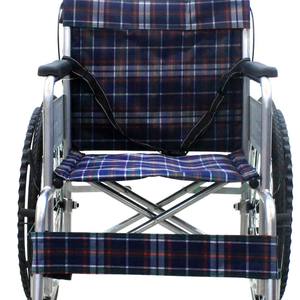 Silla de Ruedas Manual Transfronteriza Ligera Plegable Portátil de Acero para Movilidad de Ancianos y Personas con Discapacidad, Negra, 15 kg - Product Image 5