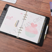 Plaques de séparation 3d en PP 6-Tab, solides et personnalisés, bricolage de trous pour feuilles, lieur, planificateur, organisateur de Filofax, dorure