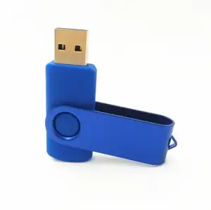 Unidad Flash USB giratoria a granel con logotipo personalizado OEM, precio barato