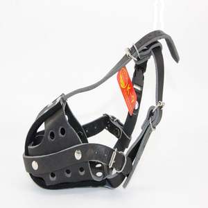 Muselière tactique en cuir pour chiens de grande taille <span class=keywords><strong>Berger</strong></span> <span class=keywords><strong>allemand</strong></span>, Rottweiler Malinois k9 service de formation de chien de travail muselière pour animaux de compagnie - Product Image 1