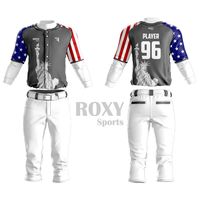 Ensemble d'uniformes de baseball haut de gamme avec logo personnalisé, maillot et pantalon d'équipe, manches courtes, vêtements de sport respirants et écologiques